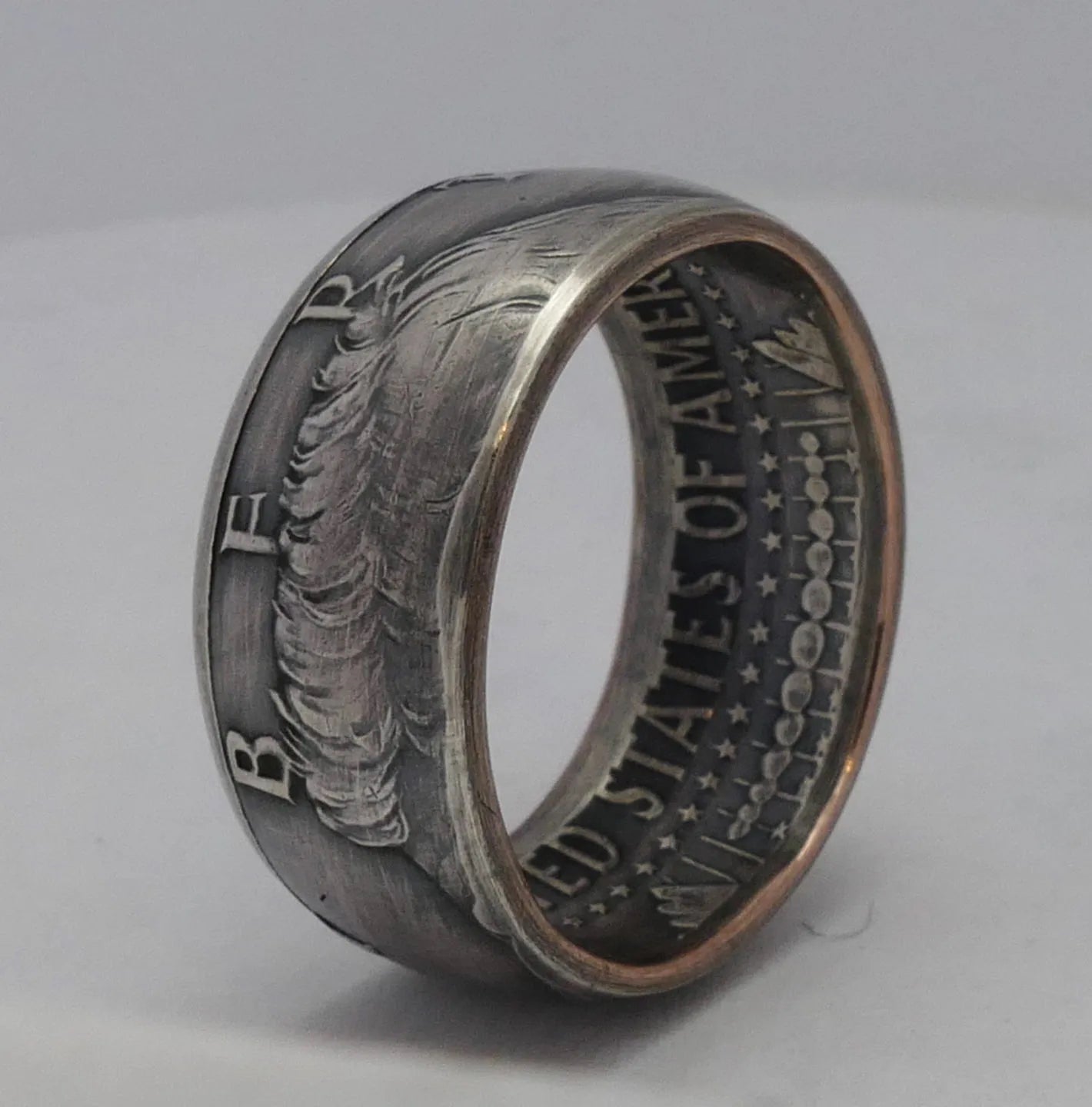 CoinRelic-Kennedy Silver Half Dollar Coin Ring