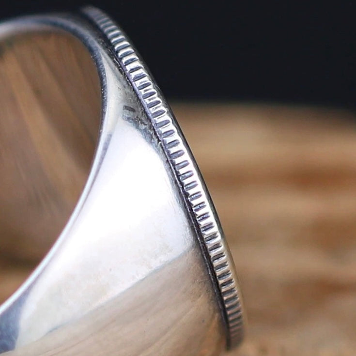 CoinRelic-Roosevelt Silver Coin Smiley Face Ring