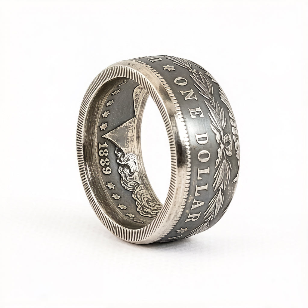 CoinRelic-1878-1904 Reverse Morgan Ring
