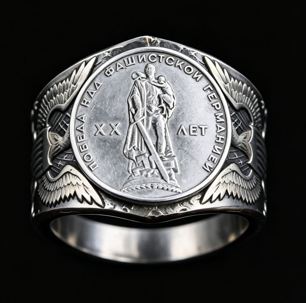 CoinRelic-1965 Soviet Commemorative Coin Ring