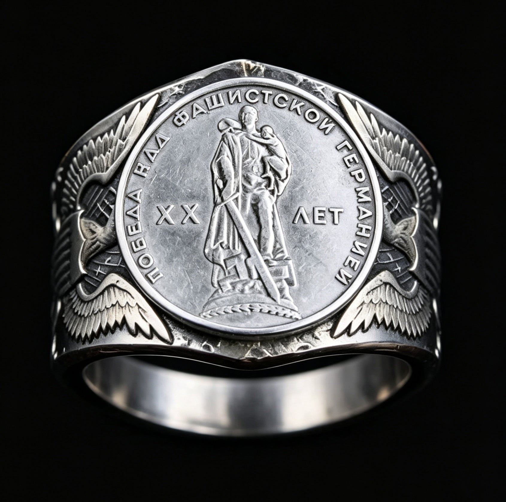CoinRelic-1965 Soviet Commemorative Coin Ring