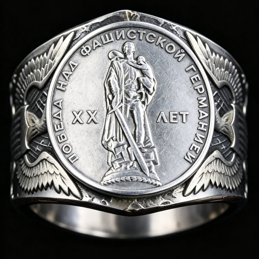 CoinRelic-1965 Soviet Commemorative Coin Ring