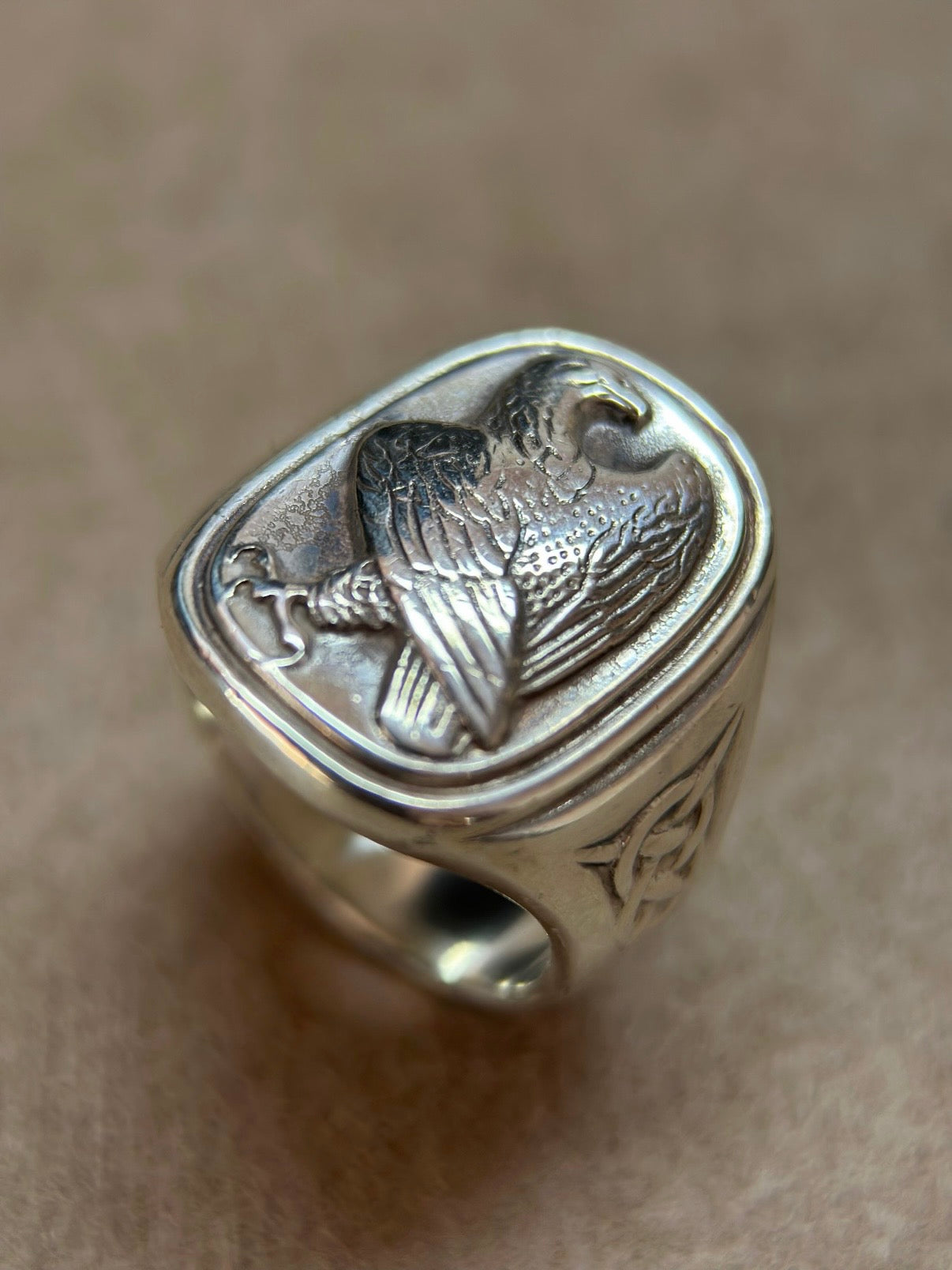 CoinRelic-Georg Jensen ✖️ Franklin Eagle Ring