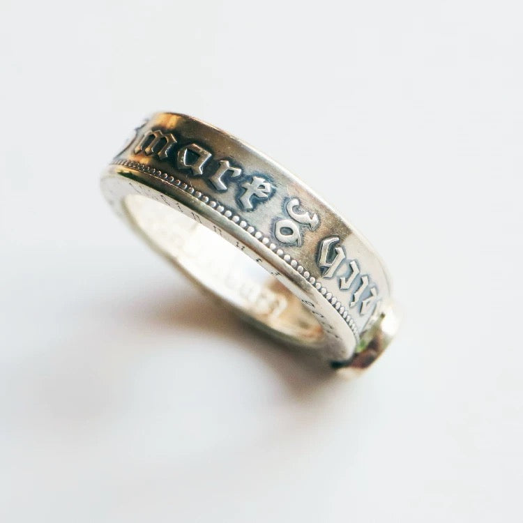 CoinRelic-Mark Turquoise Inlaid Vintage Ring